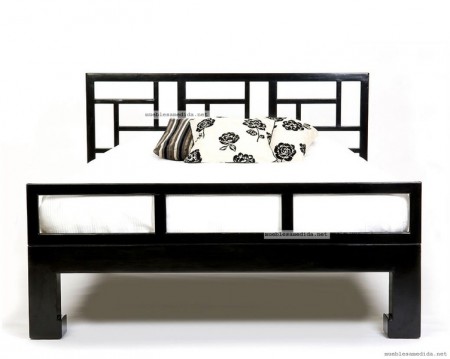 cama doble 140 x190  en cedro color wengue $ 650.000